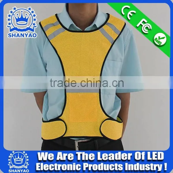 Lighting up in Dark Keep Safe LED Flashing Reflective Running Vest photo-5