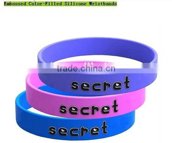 Custom Logo Silicone Rubber Kids Bracelet photo-3