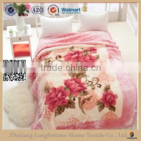 Manufactory Walmart China Home Textile Two Sided Mink Blanket photo-2