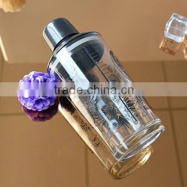 Barware Glass Cocktail Shaker With Plastic Lid photo-5