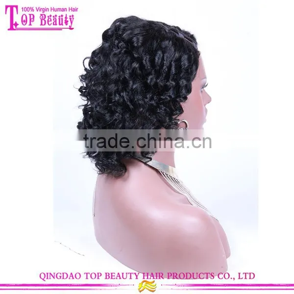 10 Inches Short Hair U Part Wig For Sale 150 Density Curly Style Cheap U Part Human Hair Wigs photo-4