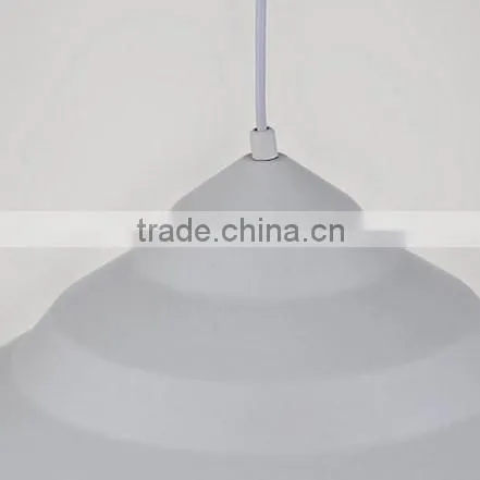 White Painting and Gold Lamp Shade Metal Hanging Pendant Lamp photo-3