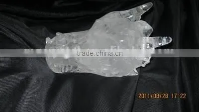 Wholesale Nice Hand Carved Clear Crystal Dragon Skull for Friend Gifts photo-2