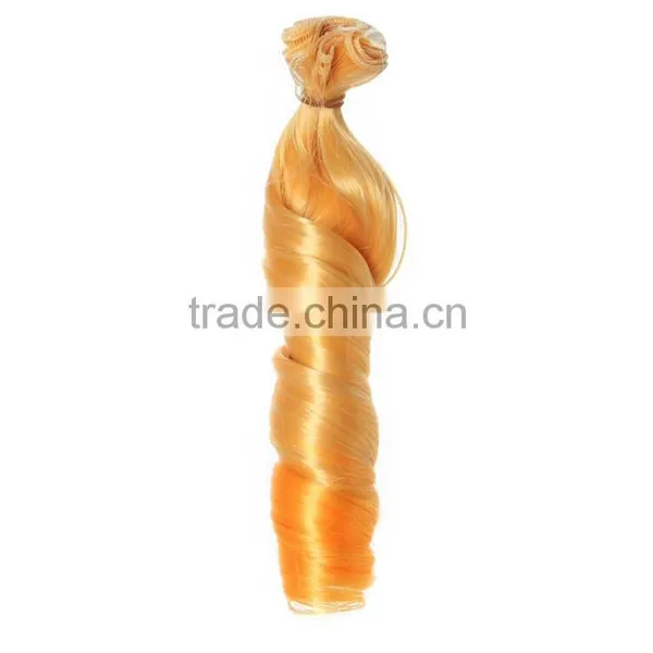 15cm Ombre Color Body Wave Hair Weaving for DIY Doll Wig photo-3