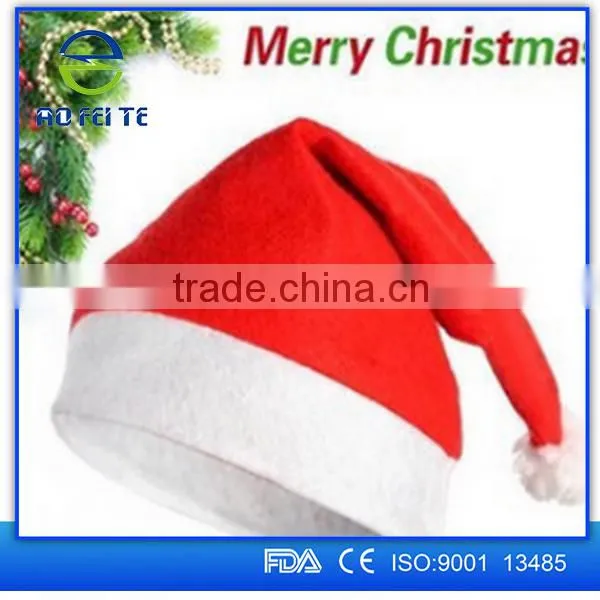 Christmas Items Wholesale Christmas Party Super Soft Red White Santa Claus Christmas Hat photo-5