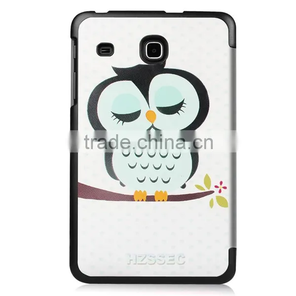Embossed Owl Pattren Case Stand pu Leather Tablet Cover Case for Samsung Tab E 8.0 photo-3