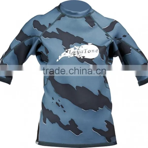 Plus Size Rash Guard Swim Suit Camouflge Rash Guard W-16 photo-2