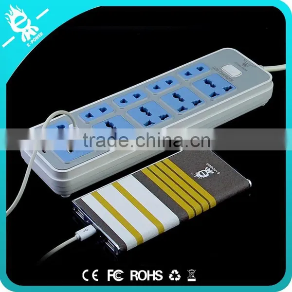 Usb Power Outlet European Cable 2 3 Pin Electric Plug Socket With Switch photo-3