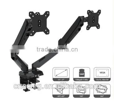 Dual Side-by Side Monitor Bracke Tmonitor Mountdesk Mount photo-5