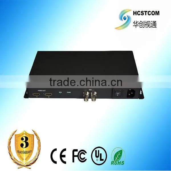 SDI to HDMI Converter With 1-ch SDI Loopout, 2-ch HDMI Output