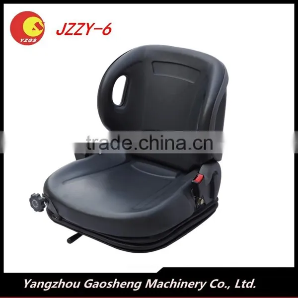 Top Selling Toyota Forklift Seat,JZZY-6, Mechanical Suspension System, Black PVC Leather Forklift Seat