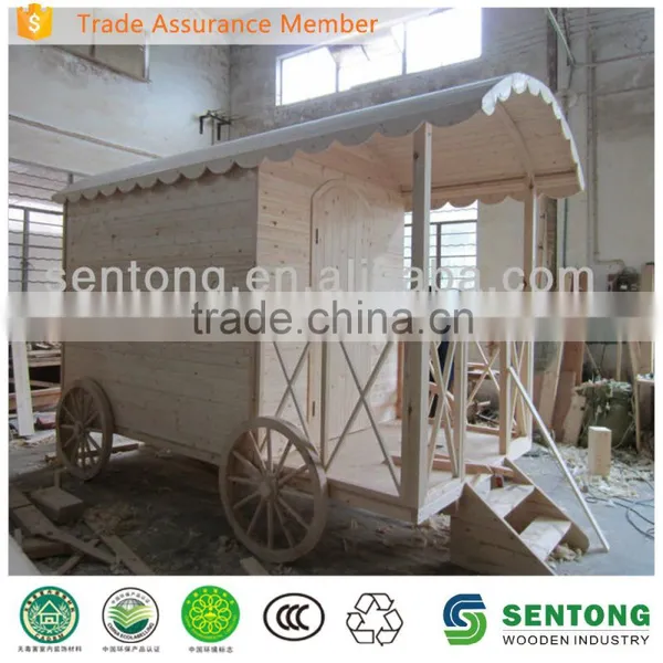 2016 Kids Outdoor Cheap Wooden Playhouse Like Carriage
