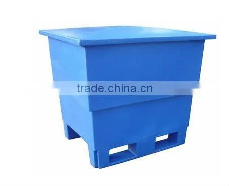 plastic cantainer with pallet container
