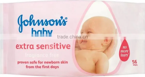 Johnson's Baby Extra Sensitive Fragrance Free Wipes (56)