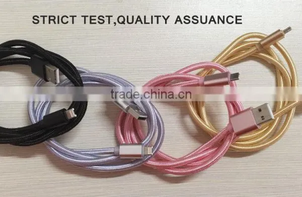 Bulk Buy Item USB Cable Metal Braided Cord Data Sync Wire Charger photo-2