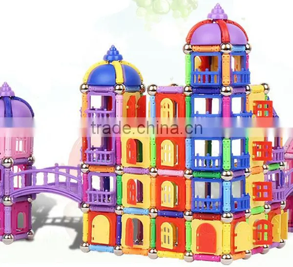 Hot Sale 2016 Fashion Wooden Magnetic Building Block for Kids photo-2
