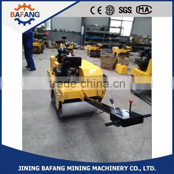 Double Drum Walk Behind Diesel Engine Vibratory Roller Road Roller photo-3
