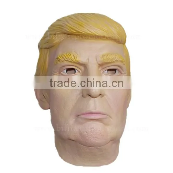 New Arrive 2017 Halloween Party Realistic Donald Trump Latex Mask photo-3