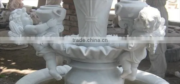Angel Carved Stone Fountain for Outdoor photo-3
