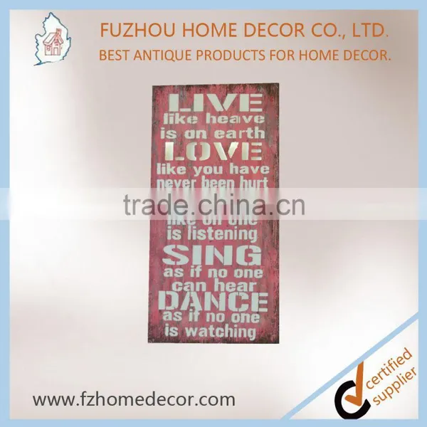 High Quanlilty Sweet Wooden LED Light Sign Board With Pink Color and White Letter photo-4