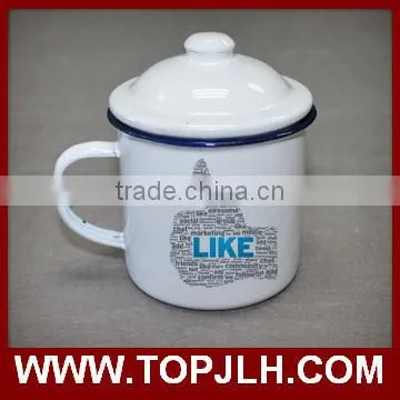 Topjlh Plain Enamel Drinking Cup Enamel Mug Custom Printing photo-3