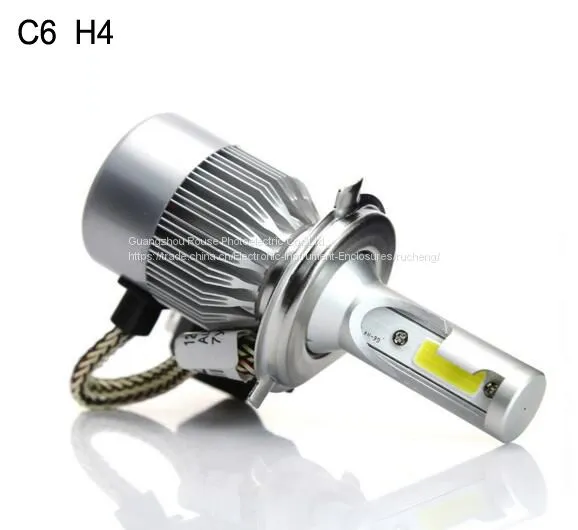 LED фара C6 h4 cob 30Вт/Лампа 60Вт/Набор 6400 лм/набор Лампы LED фар высокого и низкого света LED автомобильные фары