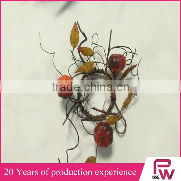 Natural Material Winter Festival Decorative Candle Ring Wreaths Decorative Wreath photo-4