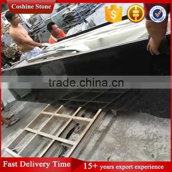 Grade A & High Polished Absolute Mongolia Black Granite Price photo-4