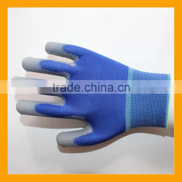 18Gauge Plain Style and Daily Life Usage Nylon PU Glove photo-2