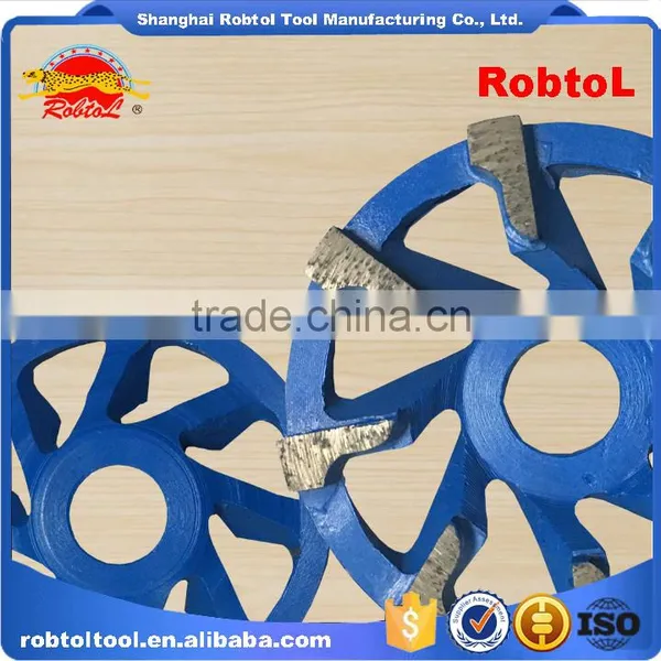 105mm L Type Segment Diamond Grinding Wheel Abrasive Polishing Disc for Concrete Granite Marble Double Cup Wheel photo-3