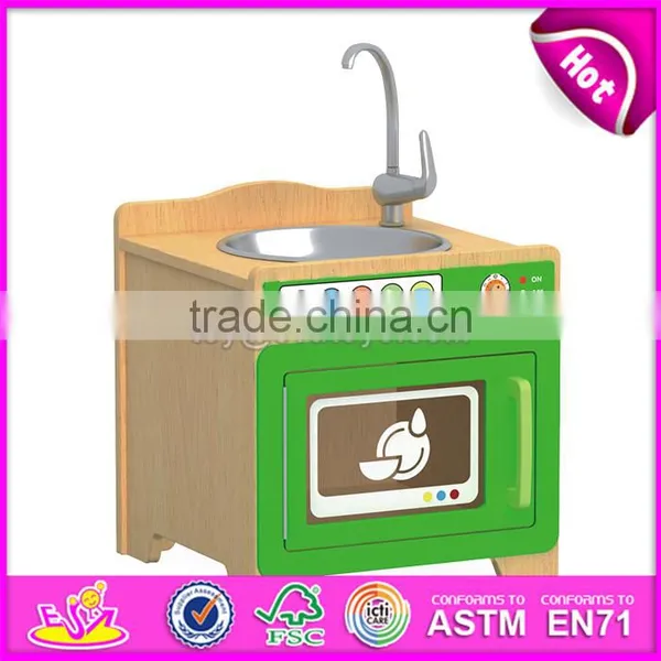 Лучший дизайн деревянной игровой кухни для детской спальни W10C273 photo-4