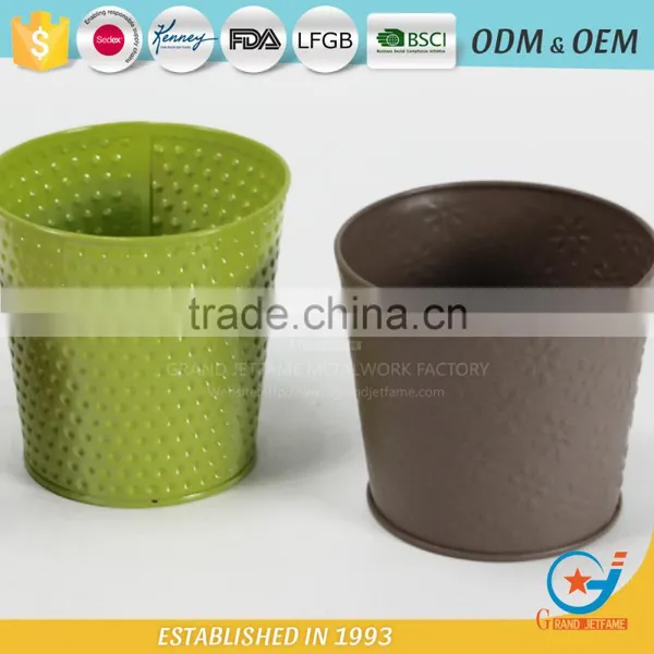 Wholesale Factory Price Metal Embossing Vegetable Plants in Pots Flower Plant Pot photo-2