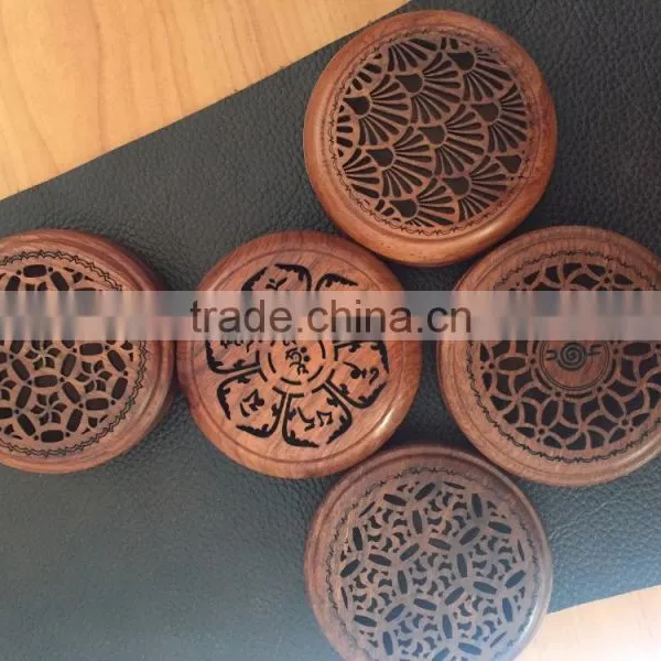 HIGH QUALITY BIG SIZE PADOUK WOOD COIL BURNER