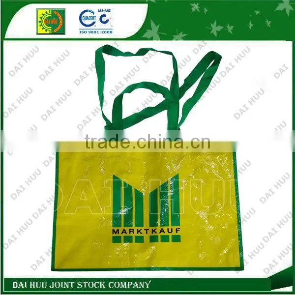 Colorful Lamination With BOPP Woven Tote Bag for Shopping