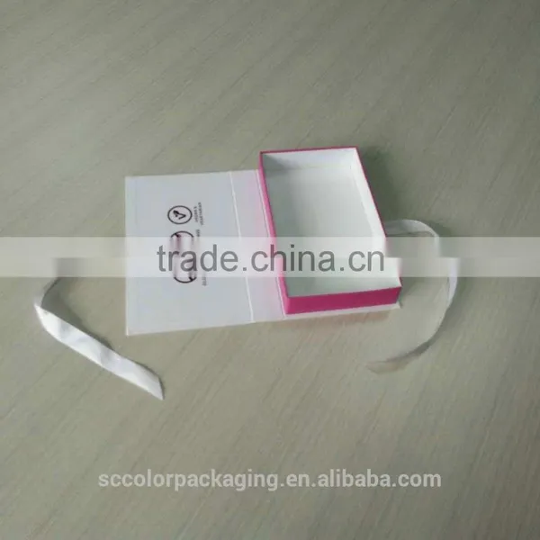High Quality Luxury Beautiful Custom Logo Ribbon Magnet Folding Boxes photo-4