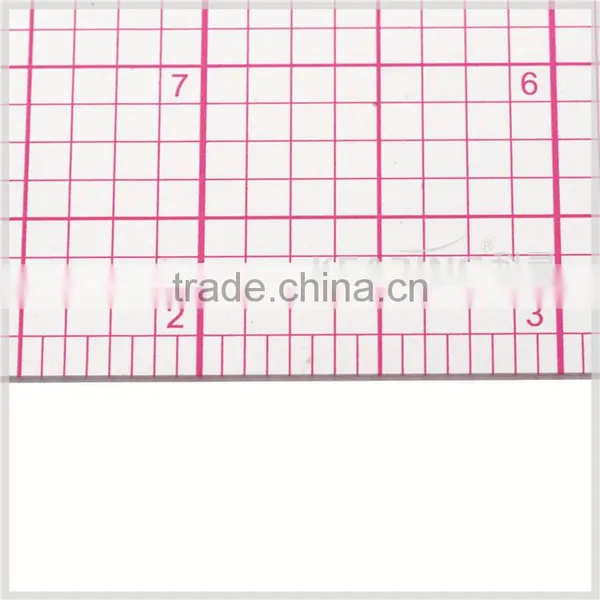 Kearing Brand 1.2mm PVC Flexible Sandwich Printing Quilting Ruler for Fashion Design Measurement 2"*18" #8085 photo-3