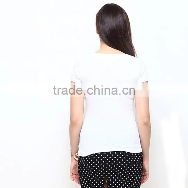 Wild White T-shirts Slim Body Tight T-shirts photo-2