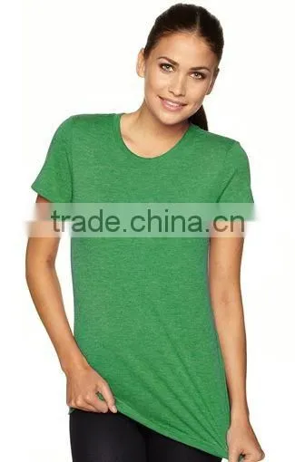 Next Level Apparel Ladies Tri-Blend Crew Tee - Made From Cotton, Polyester and Rayon. Comes With Your Logo. photo-2