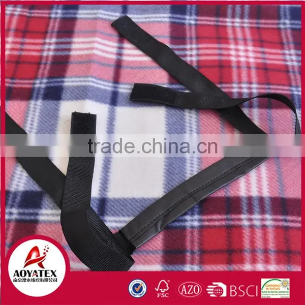 Portable Face Coral Fleece Picnic Back Side Waterproof Insulation Blanket photo-5