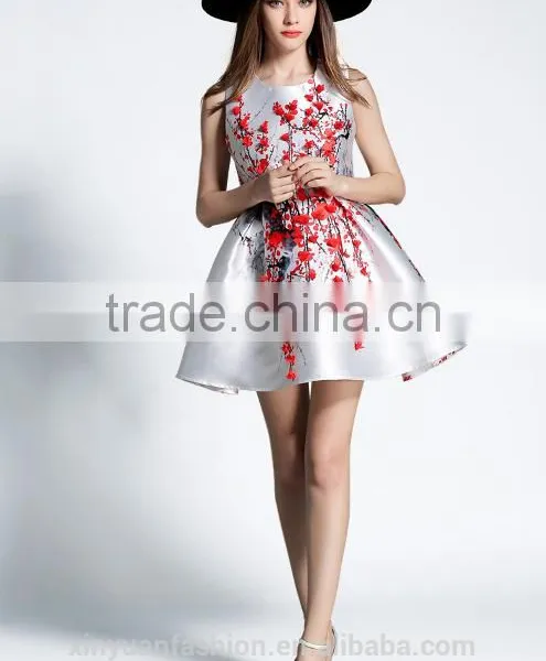 2017 NEW Hand Plum Temperament Sleeveless Bodycon Dress photo-4