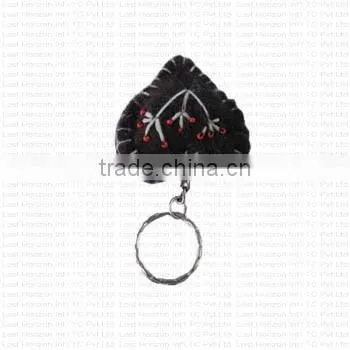 Felted Butterfly Shape Key Ring. photo-4