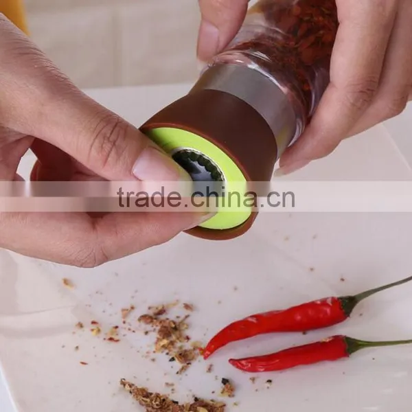 Factory Supplier Mini Glass Salt and Pepper Grinder Set photo-4