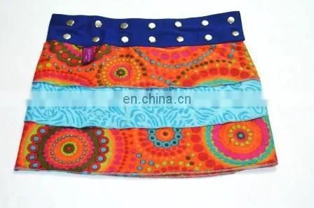 Classic 3 Layer Reversible Wrap Skirt