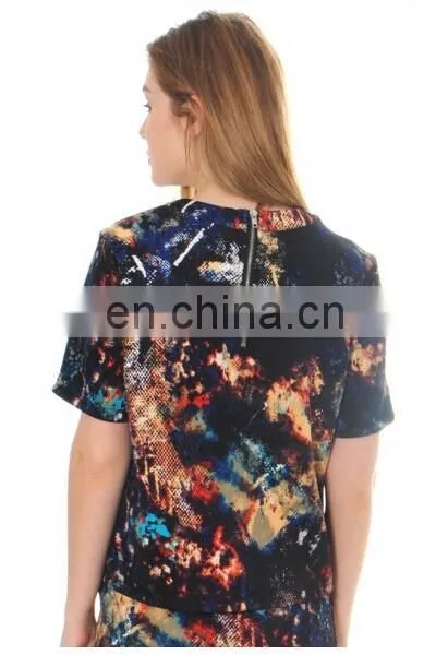 2014 Lady's Printed Top photo-3