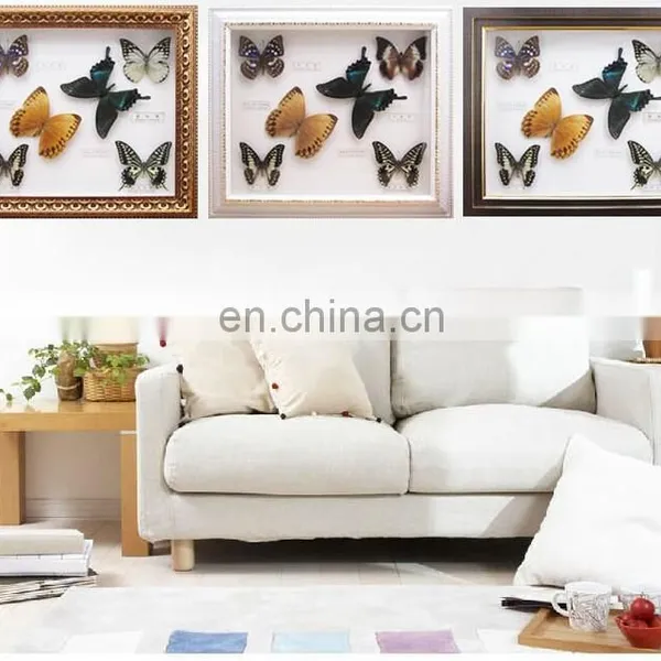 2015 New Real Butterfly Gift Picture Frame for Art Collection or Home Decoratons