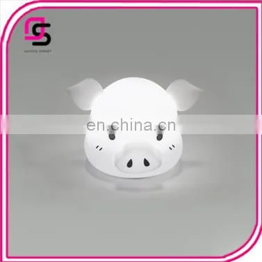 Silicone LED nightlight cute cartoon animal pig