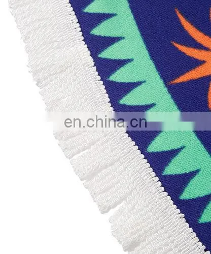 2017China Wholesale Plain Beautiful Round Beach Towel photo-2
