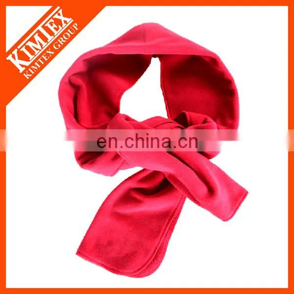 Fashion Plain Color Polyester Fleece Scarf photo-2