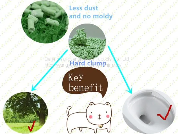 Hard Clump and Odor Control Tofu Cat Litter--green Tea Scent photo-4