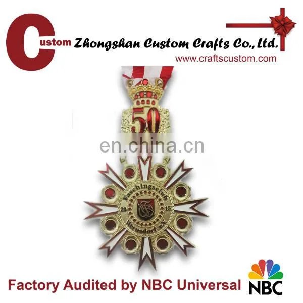 Promotional New Products Expert Factory Custom Bronze Plated Brass Medal Trophy photo-6